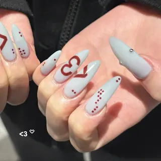 ロング 星 みづきのネイルデザイン