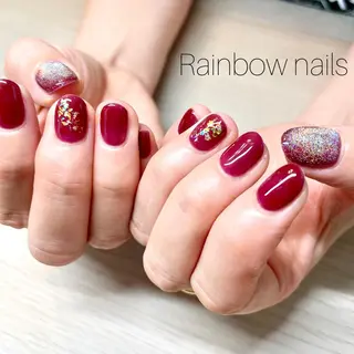 ネイル Rainbow nailsくろちゃんのネイルデザイン