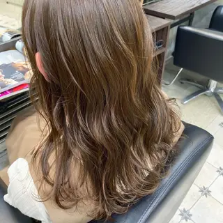 セミロング カラー 韓国ヘア☁️ mitsukiのヘアスタイル