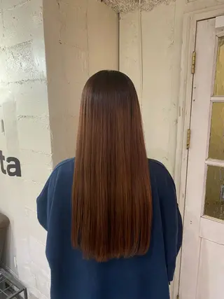 ロング 縮毛矯正 /艶カラー risako🫧のヘアスタイル