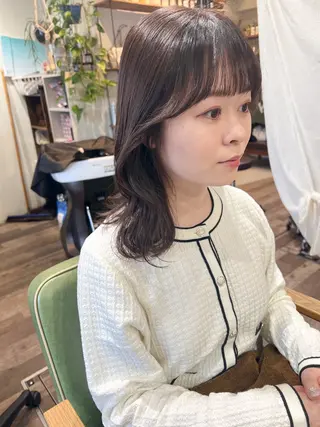 ミディアム カラー カラーパティシエ facce🌼ikoのヘアスタイル