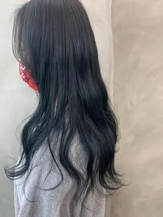 ロング カラー ブームボックス所属・🐝ハイトーンカラー hachi🐝のヘアスタイル