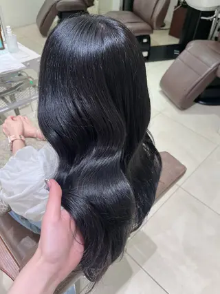 カラー 透明感♡暗髪カラー/ Kazuha🎀のヘアスタイル