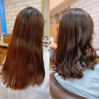 セミロング カラー 清水 有実子のヘアスタイル