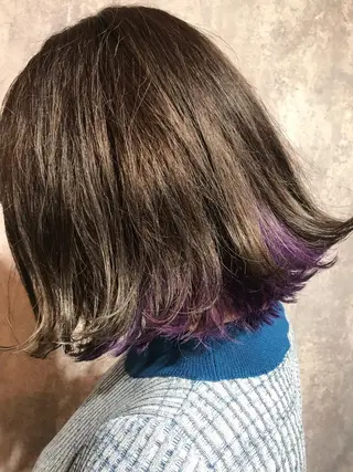 ミディアム カラー vato マンツーマンサロンのヘアスタイル