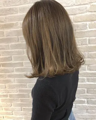 ミディアム カラー hair salon Ranun髪質改善のヘアスタイル