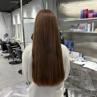 ロング カラー ななみ.⋆𝜗𝜚 暖色艶カラー/まつパのヘアスタイル