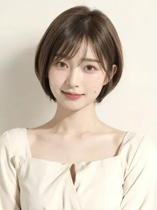 ショート riria/ボブ /ブラウンカラー🎀のヘアスタイル