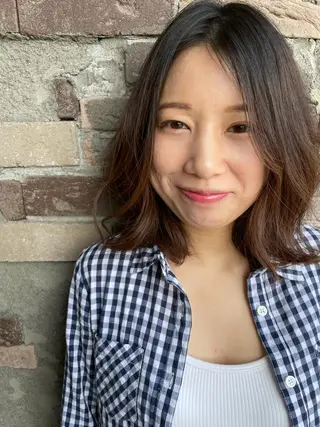 ミディアム gram岡崎南 KYOKOのヘアスタイル