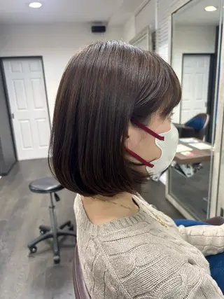 ミディアム ダブルカラー/韓国 ヘア/さわのあかねのヘアスタイル