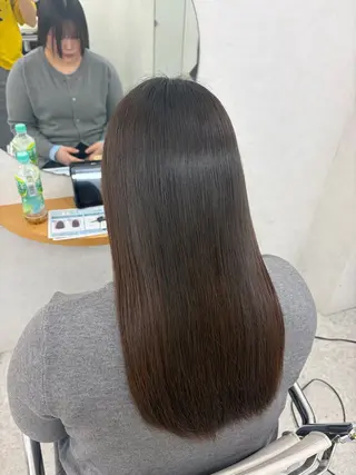 ロング リン🔔ボブ cut ベージュカラー🤎のヘアスタイル