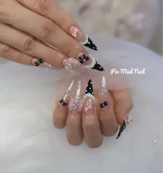 ネイル momo 長さだしのネイルデザイン