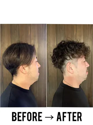 メンズ 早稲田/メンズパーマ /カラー/松井聖虎のヘアスタイル