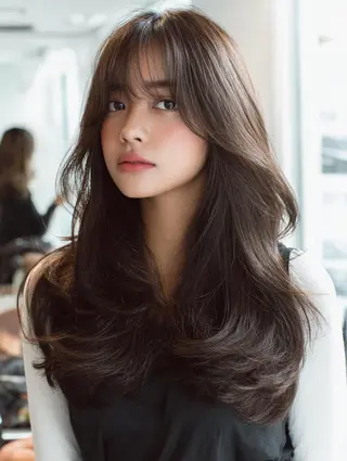 セミロング 生艶髪＆レイヤー🔔 渋谷お薦めNo.1✨のヘアスタイル