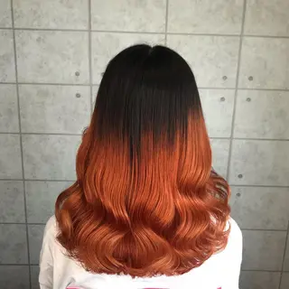 セミロング カラー knock【ノック】所属・烏丸韓国ヘア🇰🇷 ayaka🎀のヘアスタイル