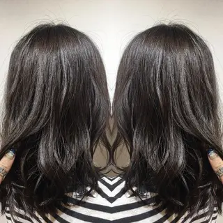 セミロング カラー box mico. mutsumiのヘアスタイル