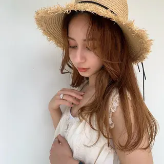 ロング カラー 顔周りレイヤー 🎀マリノのヘアスタイル