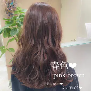 セミロング カラー ブリーチなしWカラー 🎀韓国ヘア/amiのヘアスタイル