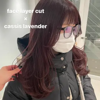 セミロング カラー ヘアアレンジ 《暖色/韓国hair 》🇰🇷桑原ユキネのヘアスタイル