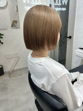 ショート カラー 髪質改善will hairdesignのヘアスタイル