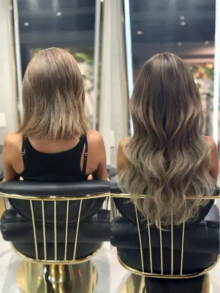 ロング Nuit 新宿所属・エクステ×ブリーチ× レイヤー🌟Kのヘアスタイル