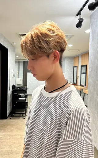 メンズ 最新ケアカラー 髪質改善YUTOのヘアスタイル