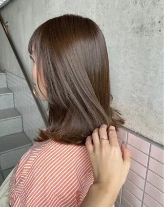 ミディアム レビジュヘア 京都/桂のヘアスタイル