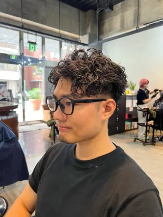 パーマ メンズ Men's NAM 八角のヘアスタイル