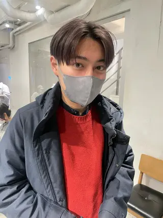 ショート カラー メンズ スパイラルパーマ 🌐hina⭐️のヘアスタイル