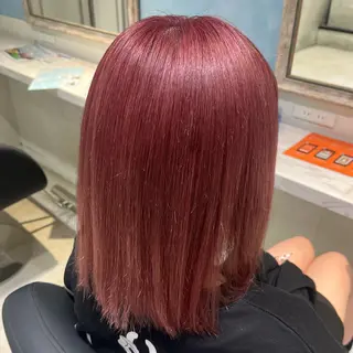 ミディアム カラー 💖ブリーチ/暖色 𝐘𝐮𝐢💖のヘアスタイル