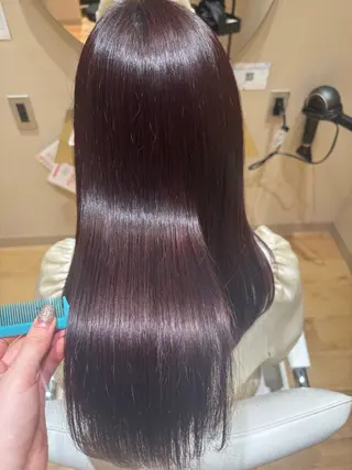 ロング 黒島優香🦋 /縮毛矯正/髪質改善のヘアスタイル