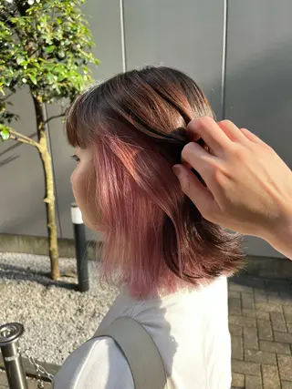 ショート カラー ヘアアレンジ 🇰🇷韓国ヘア TAKUMI🐯💎のヘアスタイル