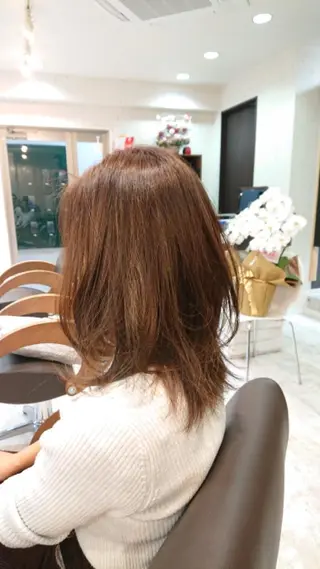 ミディアム 《酸性》矯正特化 SHIN亀井 真のヘアスタイル