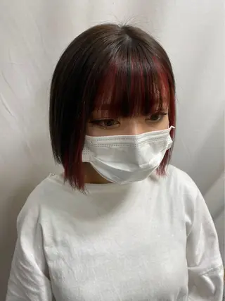 ミディアム ブリーチカラー特化 美容師/𝕐𝕌𝕀のヘアスタイル