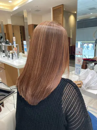 セミロング 髪質改善/縮毛矯正 🧸梅川のヘアスタイル