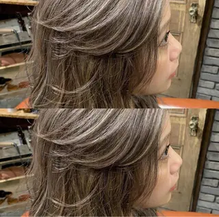 セミロング カラー peakshair所属・堀江/メンズパーマ 𝒀𝑼𝑻𝑶のヘアスタイル