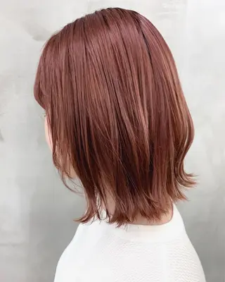 ミディアム カラー ブームボックス所属・🐝ハイトーンカラー hachi🐝のヘアスタイル