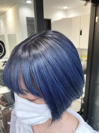 ミディアム カラー opus 店長大和 レイヤー/赤み消しのヘアスタイル