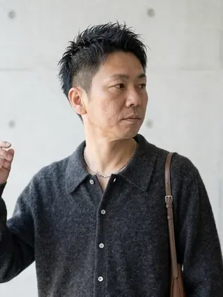 ショート メンズ 大人メンズパーマ /石川瑠青のヘアスタイル