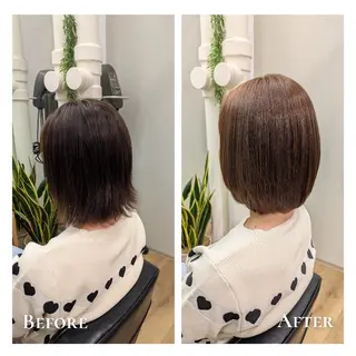 カラー Cafu hair Tachi所属・有馬 葵のヘアスタイル