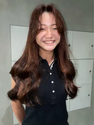 ロング カラー how所属・大阪/心斎橋 /ハイトーン/ちひろのヘアスタイル