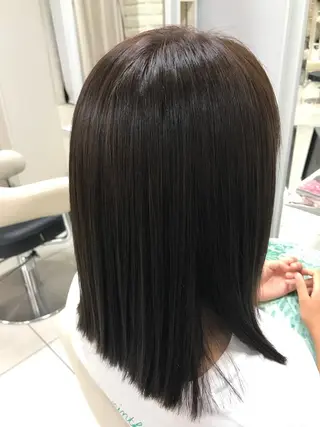 ミディアム カラー 【暖色カラー特化】 中山由梨のヘアスタイル