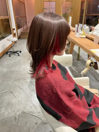 ミディアム カラー フラム所属・WATANABE MISAKIのヘアスタイル