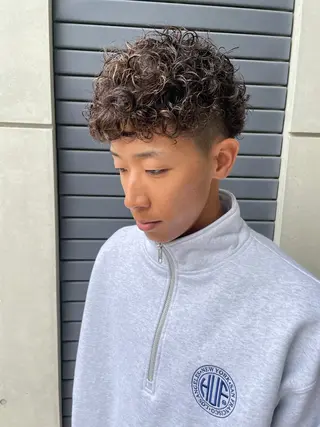 ショート パーマ メンズ メンズカット/パーマ 特化motooのヘアスタイル