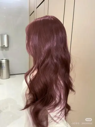 ロング カラー 盛れる暖色🎀ガーリ ーヘア🎀きっかのヘアスタイル