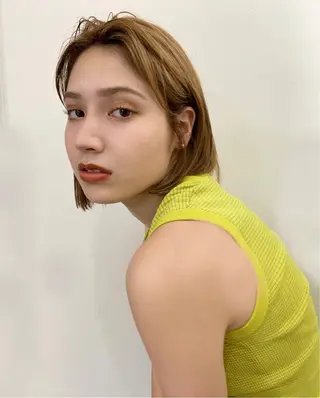 ミディアム カラー まろやか透明感カラー ♡MANAのヘアスタイル