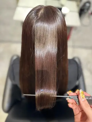 ロング カラー _WHITE 鳳店 小谷 朝飛のヘアスタイル