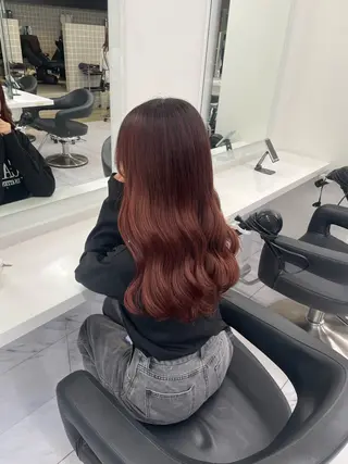 ロング カラー ヘアアレンジ 💗横浜美容室 💗HARUNAのヘアスタイル