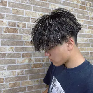 カラー パーマ メンズ 👑メンズパーマ特化 店長望月謙二郎👑のヘアスタイル