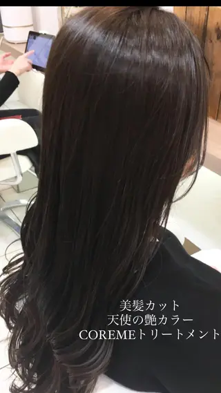 ロング カラー 艶質改善/縮毛矯正 ササキナツミのヘアスタイル